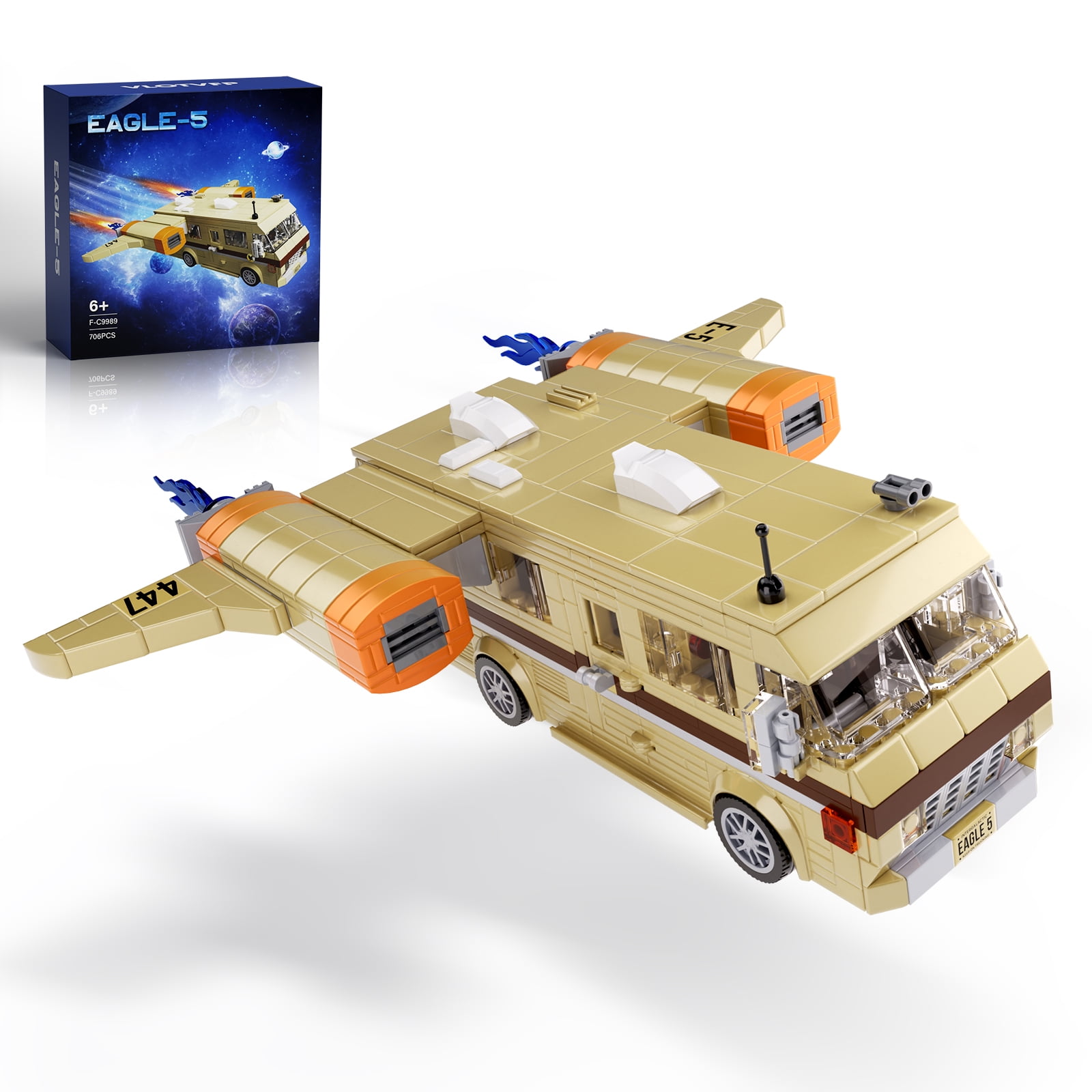 NEW Spaceballed Eagle 5 Spacecraft Building Block Set Winnebago Car ...