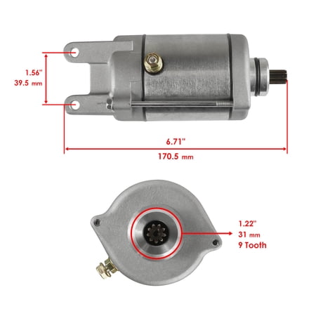 NEW Starter for Arctic Cat 250 DVX Utility 249cc 2006 2007 2008 2009