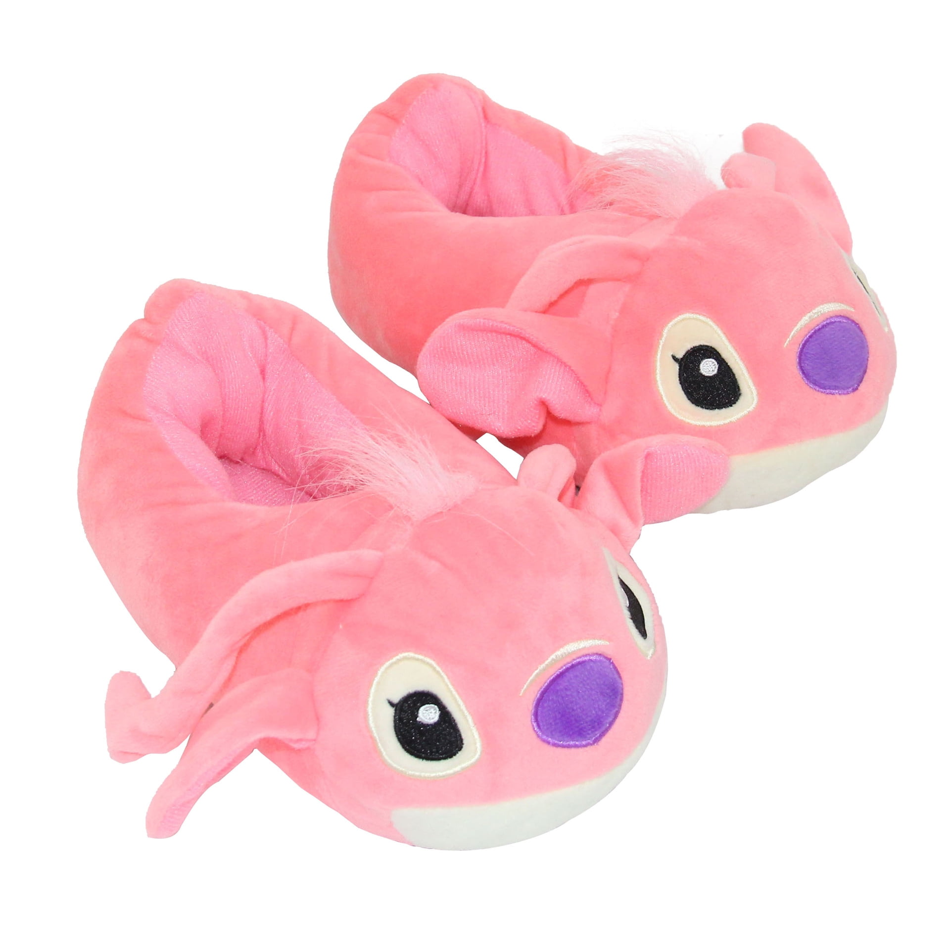 NEW Stitch Cartoon Angel Warm Slippers Autumn Winter Home Plush Slippers Couple Cotton Slipper Shoes Pink US size 6 8