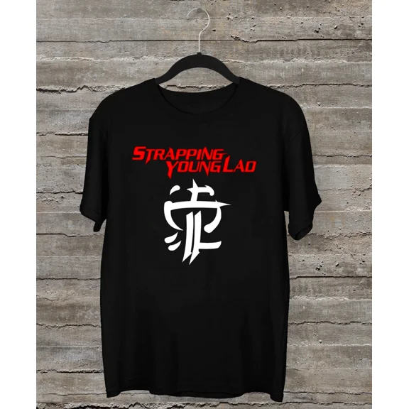 NEW Strapping Young Lad Retro Logo T Shirt Black All Size Gift For Fan AM280
