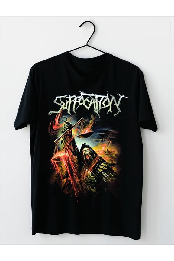 NEW Suffocation T-Shirts Short Sleeve Cotton White All Size S-5XL AR921