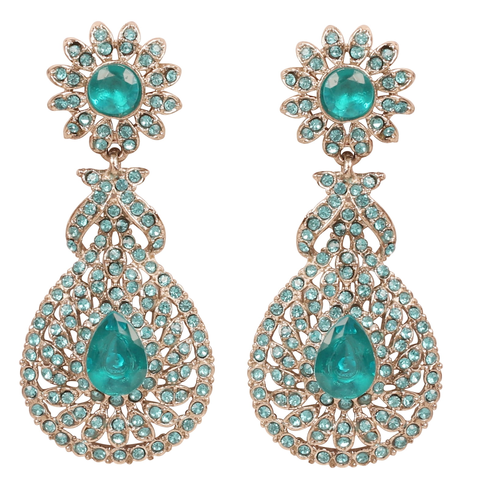 Touchstone Indian Bollywood Fashion Pretty Handcrafted Floral Mesh Work