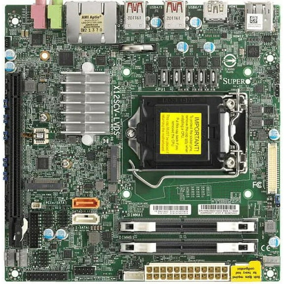 *NEW* Supermicro Motherboard X12SCV-LVDS, Mini ITX, Comet Lake PCH W480, LGA1200, PCIe x16 Full Warranty