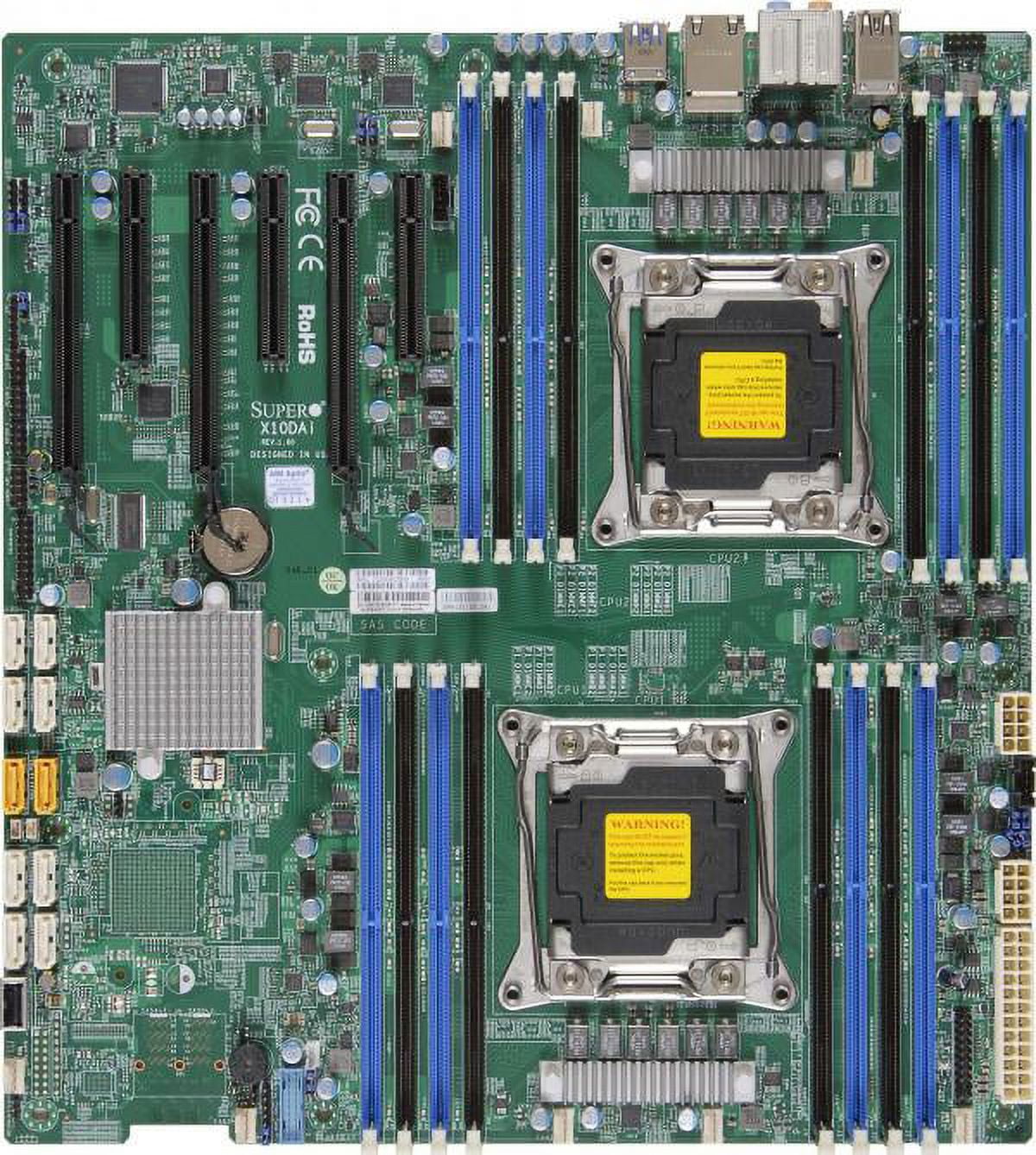 *NEW* Supermicro X10DAI Server Motherboard Dual LGA2011/ Intel C612/ DDR4/ SATA3&USB3.0/ A&2GbE/ EATX Form Factor