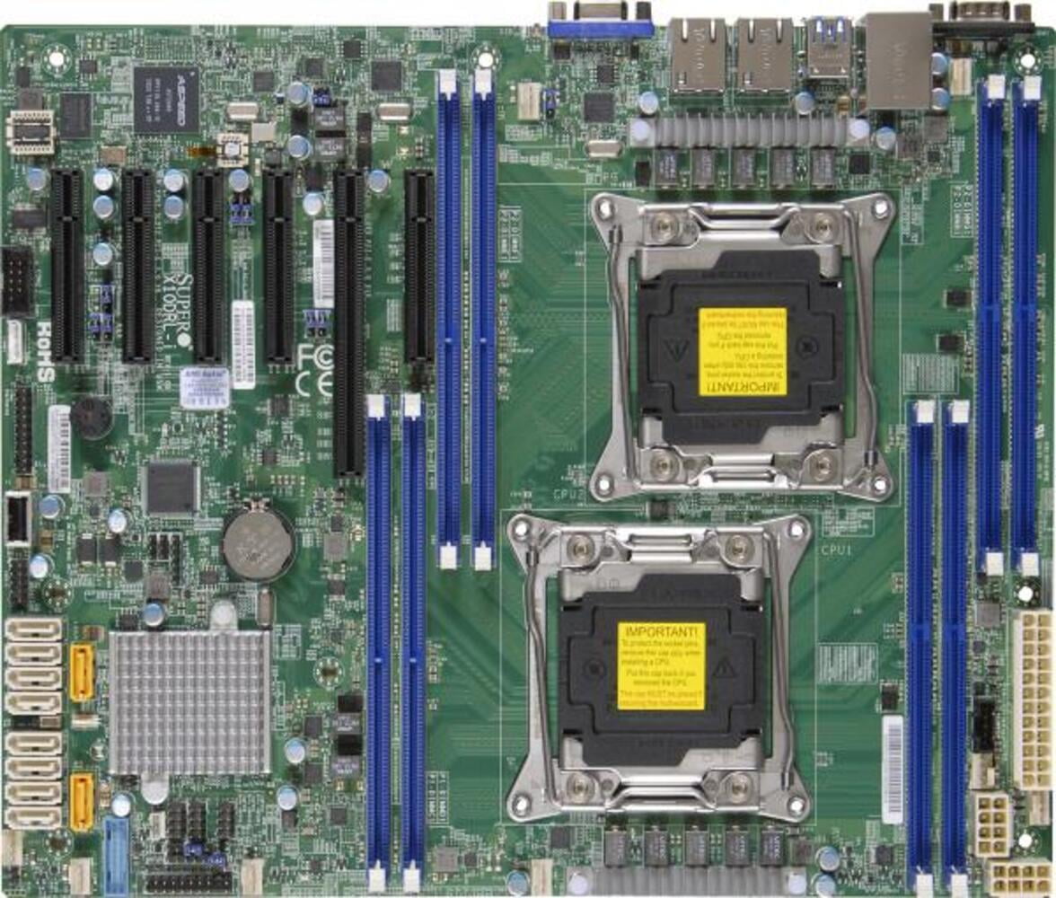 *NEW* Supermicro X10DRL-I Motherboard - Intel Chipset C612 - Dual Socket LGA 2011 - ATX Form Factor