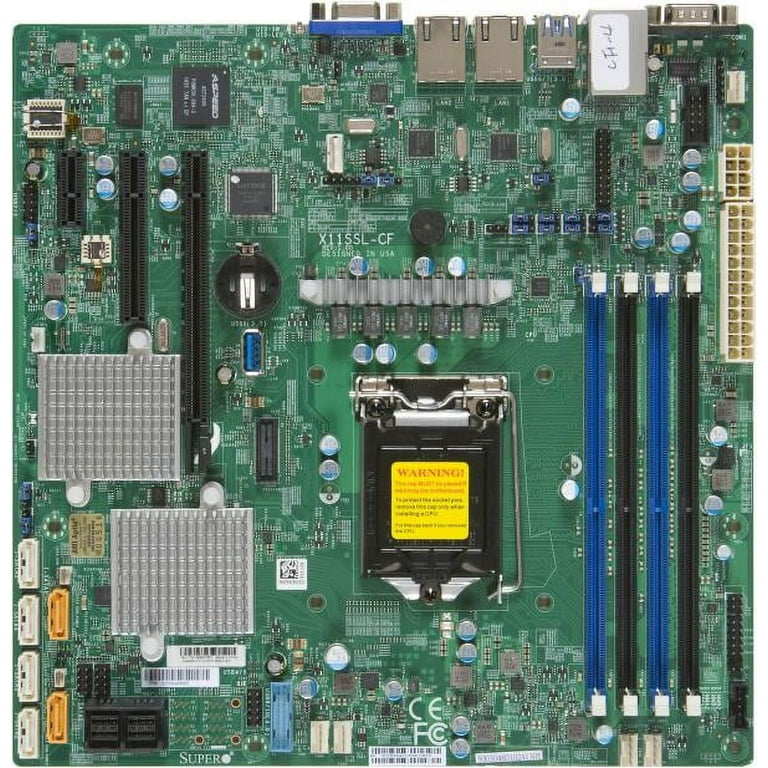 *NEW* Supermicro X11SSL-CF Motherboard Single socket LGA 1151 - Intel C232  Chipset - DDR4 - Micro ATX