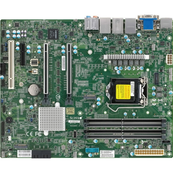 *NEW* Supermicro X12SCA-F Motherboard - Intel W480 Chipset - Intel Xeon W-1200 Processors - Single Socket LGA-1200 SATA3 (6 Gbps) ports - ATX