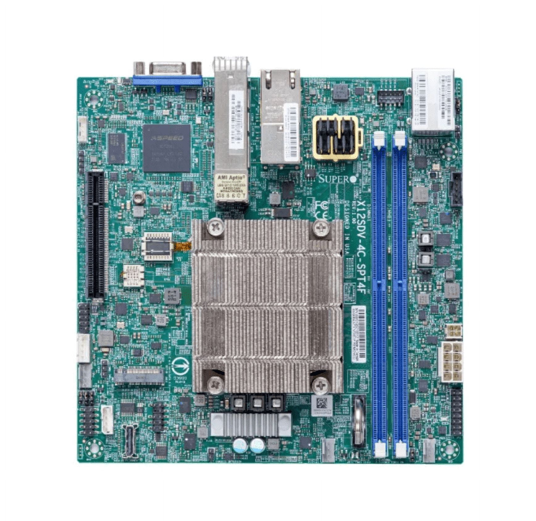 NEW* Supermicro X12SDV-8C-SPT4F Motherboard - Intel Xeon Processor