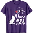 thumbnail image 1 of NEW T-SHIRT!!! Ps I love You Tee Valentine's Day Purple Heart Women Men Kid T-Shirt Gift for you, Unisex Tshirt, For Men & Women ONLY ONE side T-shirt, 1 of 2
