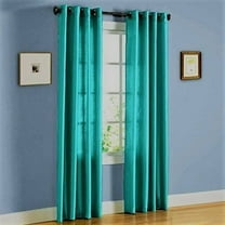 NEW TEAL SEMI SHEER PANEL WINDOW GROMMET DRAPE FILTERING DÉCOR GAUZE DOOR NANCY SIZE 55" WIDE X 63" LENGTH EACH PANEL