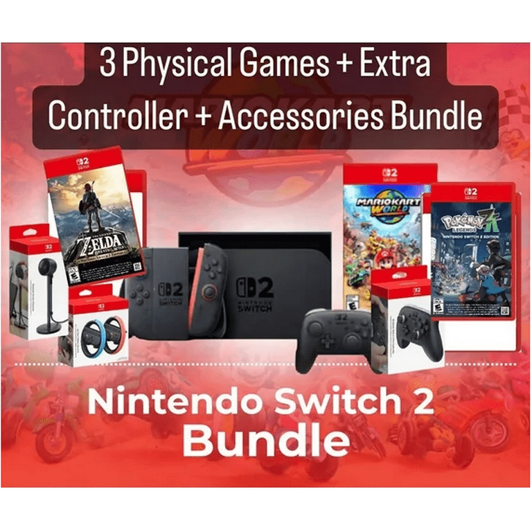 NEW TEC Nintendo Switch 2 Console Bundle – Includes 256GB microSD