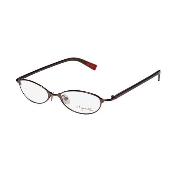 NEW THALIA ALMA WOMENS/LADIES CAT EYE FULL-RIM BROWN SOPHISTICATED FABULOUS CAT EYE FRAME DEMO LENSES 49-17-135 EYEGLASSES/EYEWEAR
