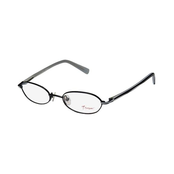 NEW THALIA AMOROSA WOMENS/LADIES DESIGNER FULL-RIM BLACK / WHITE / GRAY COLOR COMBINATION FULL-RIM HIP FRAME DEMO LENSES 46-17-125 SPRING HINGES EYEGLASSES/EYE GLASSES