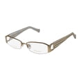 thumbnail image 1 of NEW THALIA ANILLOS WOMENS/LADIES DESIGNER HALF-RIM GOLD / IVORY STAINLESS STEEL POPULAR SHAPE FRAME DEMO LENSES 52-16-133 EYEGLASSES/SPECTACLES, 1 of 9