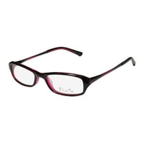 NEW THALIA AVENTURA WOMENS/LADIES DESIGNER FULL-RIM BLACK / ORANGE / RASPBERRY FAMOUS DESIGNER POPULAR SHAPE FRAME DEMO LENSES 46-16-130 FLEXIBLE HINGES EYEGLASSES/GLASSES