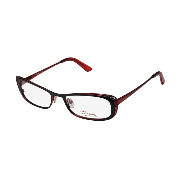 NEW THALIA CANELA WOMENS/LADIES CAT EYE FULL-RIM BLACK / RED STUNNING CAT EYE TRENDY BUDGET FRAME DEMO LENSES 54-17-138 SPRING HINGES EYEGLASSES/EYEGLASS FRAME