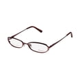 thumbnail image 1 of NEW THALIA ENCANTO WOMENS/LADIES DESIGNER FULL-RIM BORDEAUX / BRONZE STAINLESS STEEL TWO-TONE SLEEK FRAME DEMO LENSES 49-16-130 SPRING HINGES EYEGLASSES/SPECTACLES, 1 of 8
