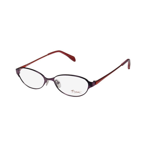 NEW THALIA IRMA WOMENS/LADIES DESIGNER FULL-RIM PURPLE / ORANGE BEAUTIFUL GLAMOROUS INEXPENSIVE FRAME DEMO LENSES 53-15-135 EYEGLASSES/SPECTACLES
