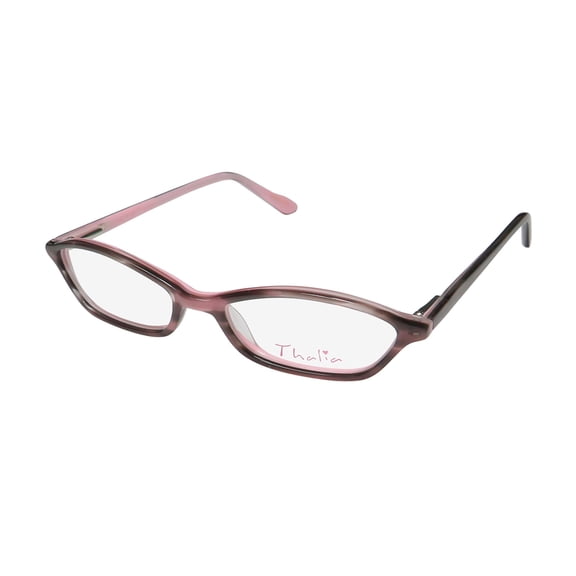 NEW THALIA LEYA CHILDRENS/KIDS/GIRLS DESIGNER FULL-RIM PLUM CHILDRENS KIDS GIRLS SIZE SCHOOL CAT EYE FRAME DEMO LENSES 47-15-130 SPRING HINGES EYEGLASSES/SPECTACLES