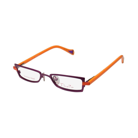 NEW THALIA MARIPOSA CHILDRENS/KIDS/GIRLS DESIGNER FULL-RIM PURPLE / ORANGE STAINLESS STEEL FANCY FOR KIDS GIRLS FRAME DEMO LENSES 44-16-130 FLEXIBLE HINGES EYEGLASSES/EYEWEAR