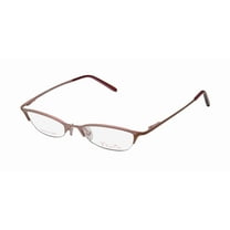 NEW THALIA PATIA WOMENS/LADIES CAT EYE HALF-RIM LIGHT ROSE / BROWN STAINLESS STEEL FABULOUS CAT EYE FRAME DEMO LENSES 45-18-130 SPRING HINGES EYEGLASSES/EYEWEAR