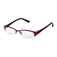 thumbnail image 1 of NEW THALIA PERLA WOMENS/LADIES DESIGNER HALF-RIM CHERRY / BLUE AVANT-GARDE DESIGN AUTHENTIC HALF-RIM FRAME DEMO LENSES 48-15-135 FLEXIBLE HINGES EYEGLASSES/EYEWEAR, 1 of 8