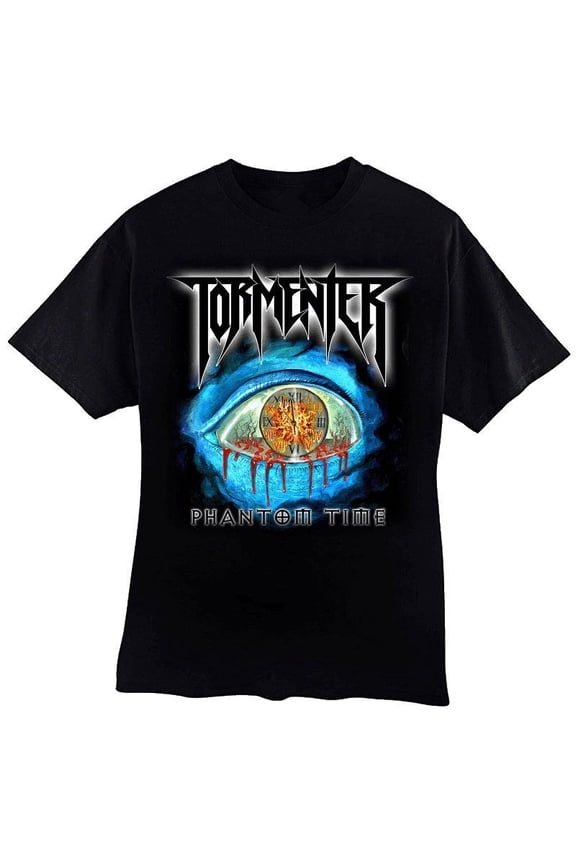 NEW TORMENTOR Band Phantom Time Cotton Black T Shirt For Men TT493