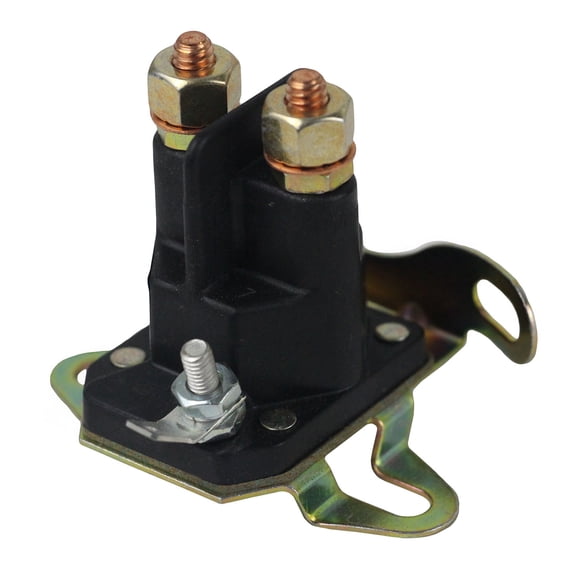 Starter Solenoid Compatible with Craftsman Husqvarna Toro Lawn Mower Zero-Turn 12V 4-Terminal Non-Grounded Universal Mount