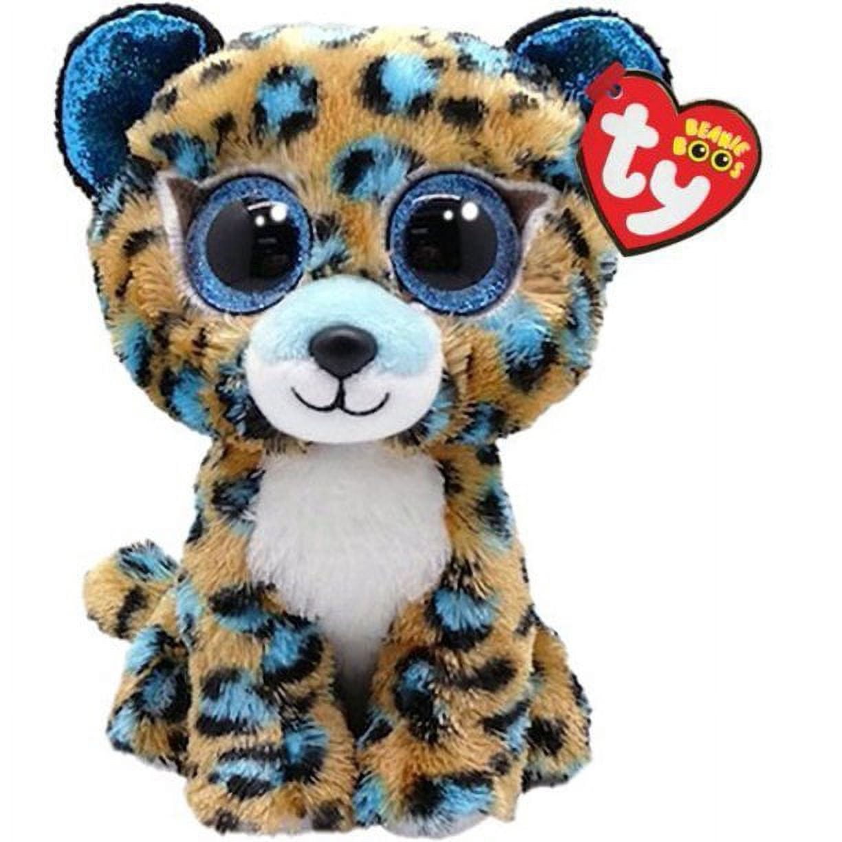 NEW TY Beanie Boos - COBALT the Leopard (Glitter Eyes) (Regular Size ...