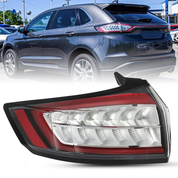 Bryght Rear Outer LED Tail Light Fits Ford Edge SE|SEL 2015-2018 Left Driver Side