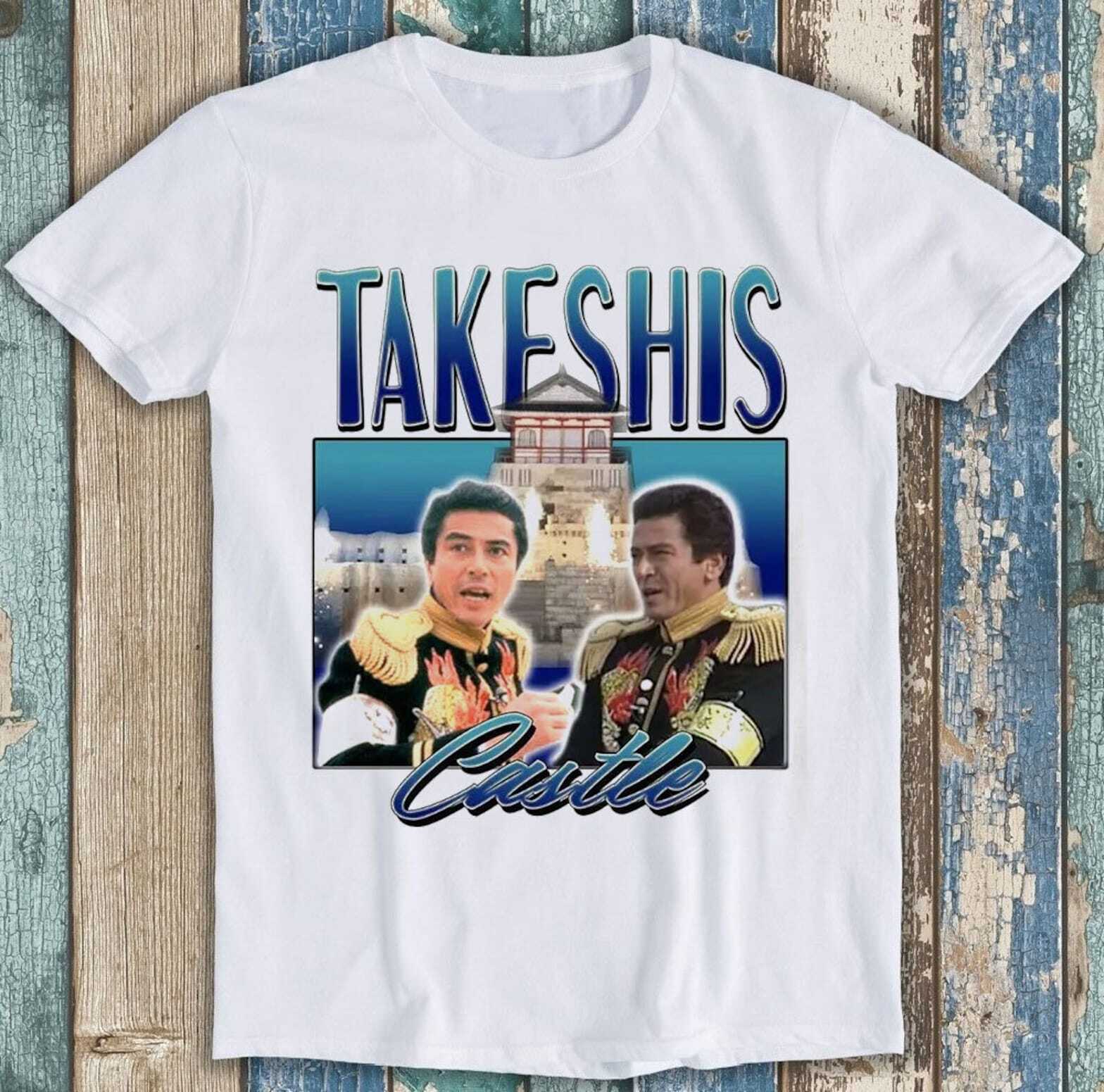 NEW Takeshis Castle Homage 90s 80s Japan TV Game Show Music Top T Shirt