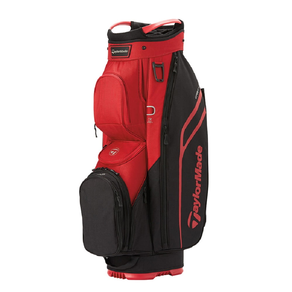 NEW TaylorMade Golf TM22 Cart Lite Bag 14-Way Top - Red / Black