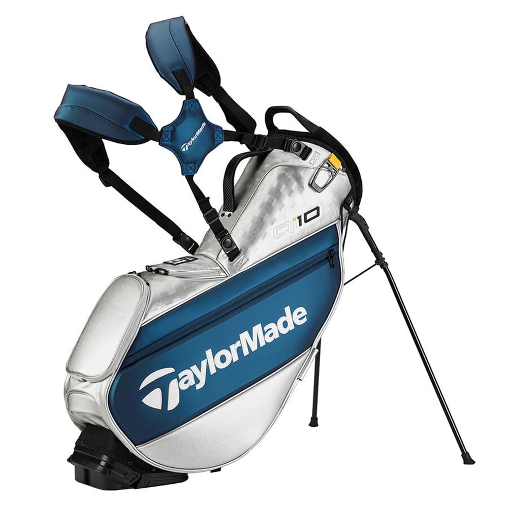 NEW TaylorMade Golf TM24 Tour Stand Bag Qi10 - Silver / Navy NEW TaylorMade Golf TM24 Tour Stand Bag Qi10 - Silver / Navy