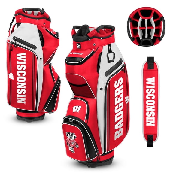NEW Team Effort Golf Bucket III Cooler Cart Bag - NCAA Wisconsin Badgers