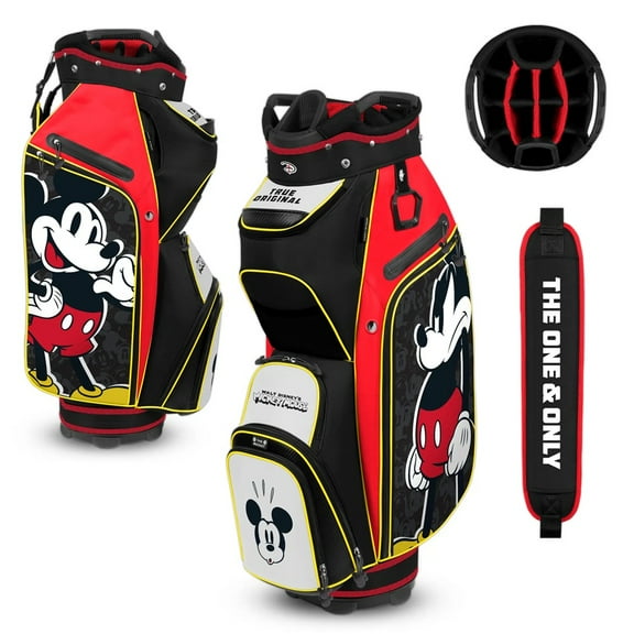 Team Effort Golf Disney Bucket III Cooler Cart Bag Black/Red/White