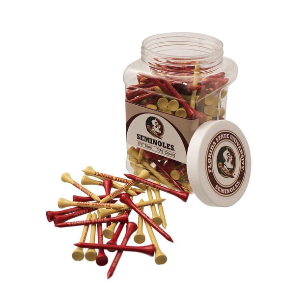 NEW Team Golf Florida State Seminoles Maroon/Tan 175 Count 2-3/4' Jar Of Tees