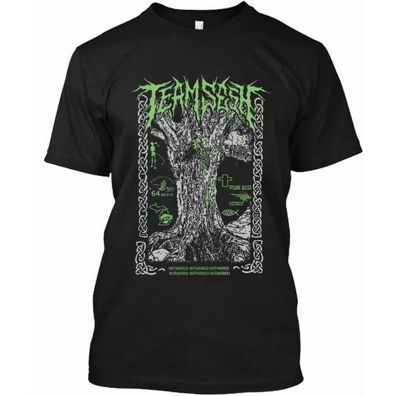 NEW TeamSESH Withered American Musician Graphic Vintage Art Logo T-SHIRT S-4XL