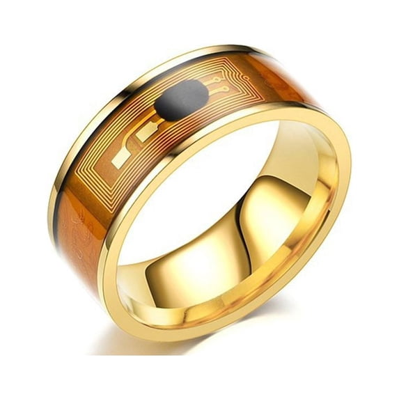 NEW Technology Android Phone Equipment Waterproof Wearable Connect Smart NFC Finger Ring Intelligent GOLD 10