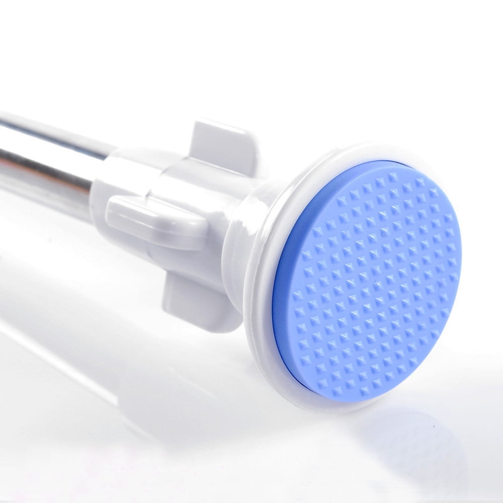 NEW Telescopic Shower Curtain Rail Extendable Heavy Duty Steel Pole Rod