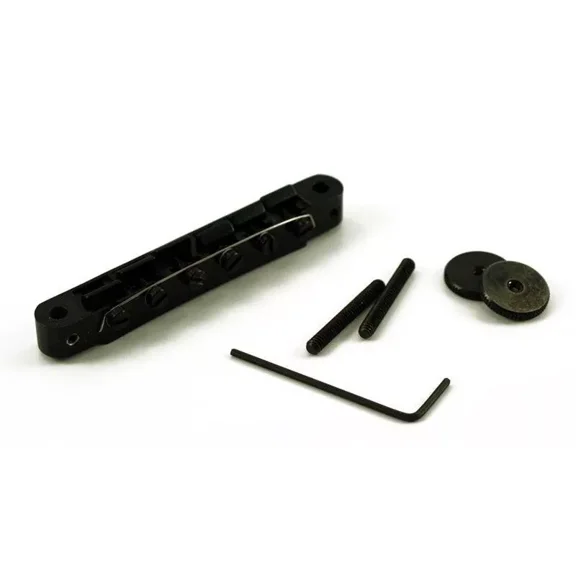 NEW - Tone Pros AVR2 Old Style Tunematic Bridge - BLACK