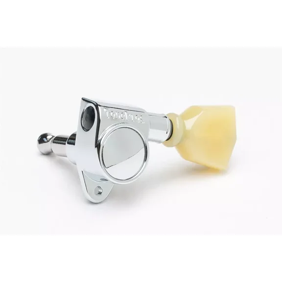 NEW TonePros GKH330 (TPHV) 3x3 Tuning Keys, Plastic Keystone Buttons - CHROME