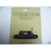 NEW - TonePros TP6-B Standard Nashville Tunematic Bridge, Small Posts - BLACK