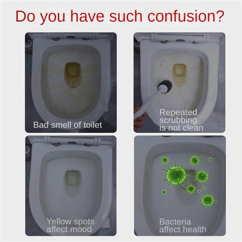 NEW Touch Free Fizzy Foam Toilet Cleaner Best Splash Toilet Cleaner