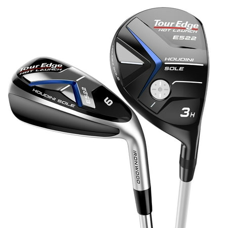 NEW Tour Edge E522 Combo Hybrid 4-PW Irons KBS Max Steel Regular
