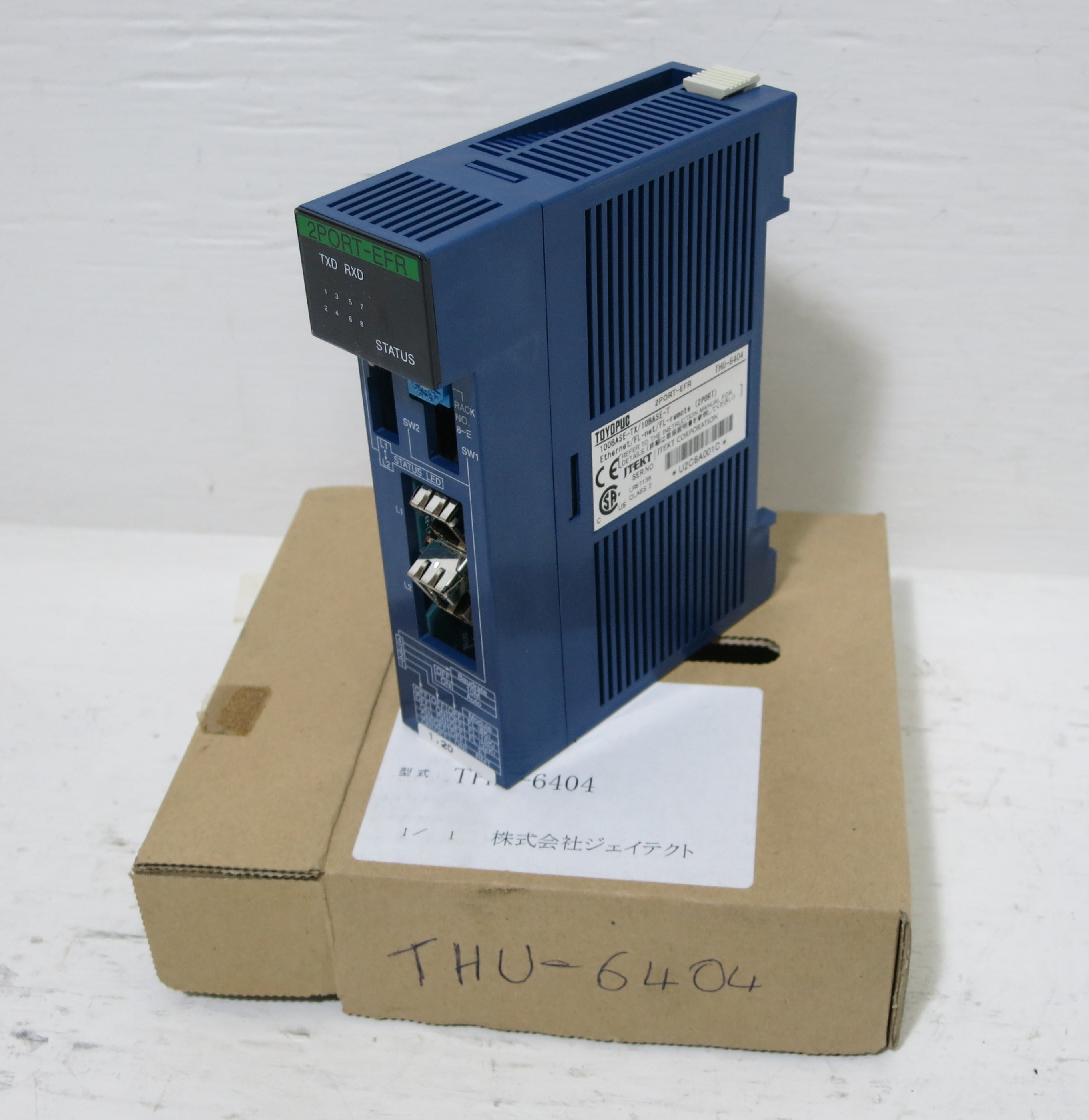NEW Toyoda Toyopuc THU-6404 2PORT-EFR Ethernet FL-Net PLC Unit