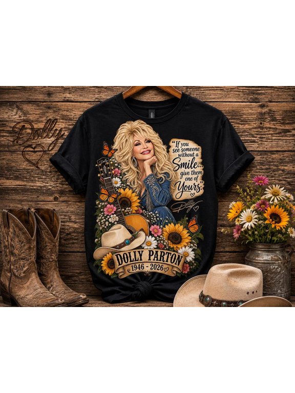 NEW Tribute Dolly shirt, Vintage Memorial Country Music Graphic Tee, In Loving Memory Shirt
