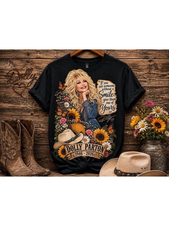 NEW Tribute Dolly shirt, Vintage Memorial Country Music Graphic Tee, In Loving Memory Shirt