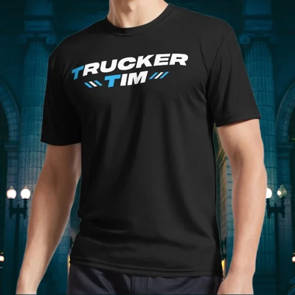 NEW! Trucker Tim Logo Long Sleeve T-Shirt Funny Size S to 5XL