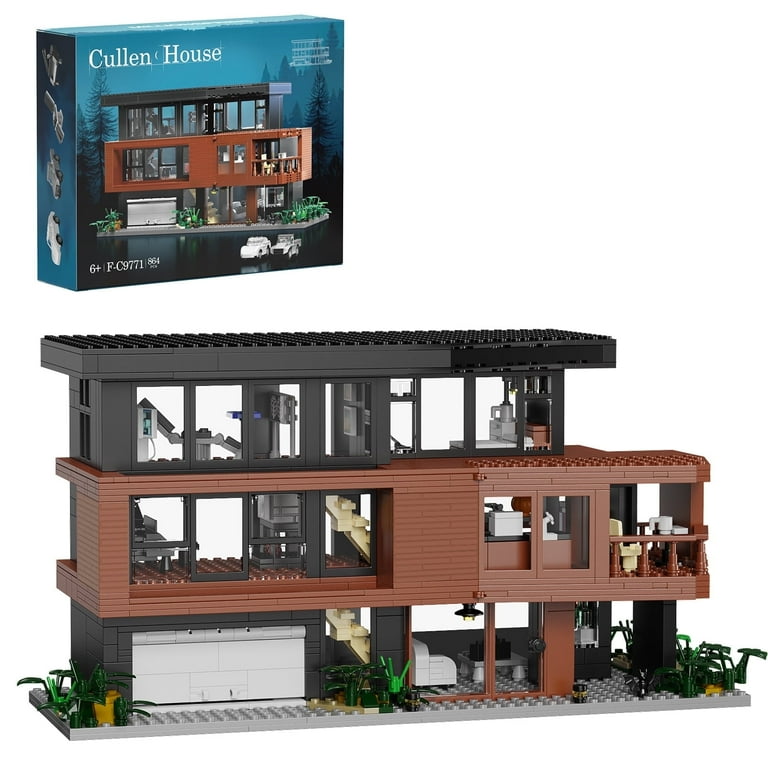 House Building Block Set Architecture Villa Forest Cottage Toys Adults and Kids Collection Christmas Gifts