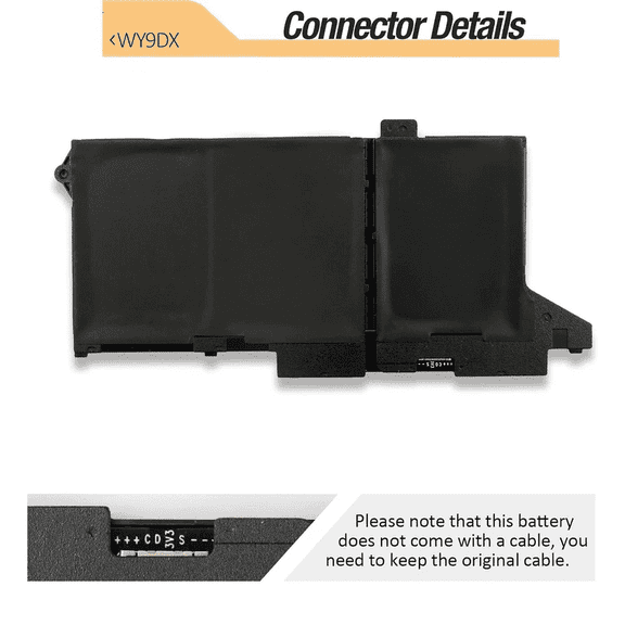 NEW Type WY9DX 0M3KCN RJ40G Laptop Battery For DELL Latitude 5420 5520 42Wh
